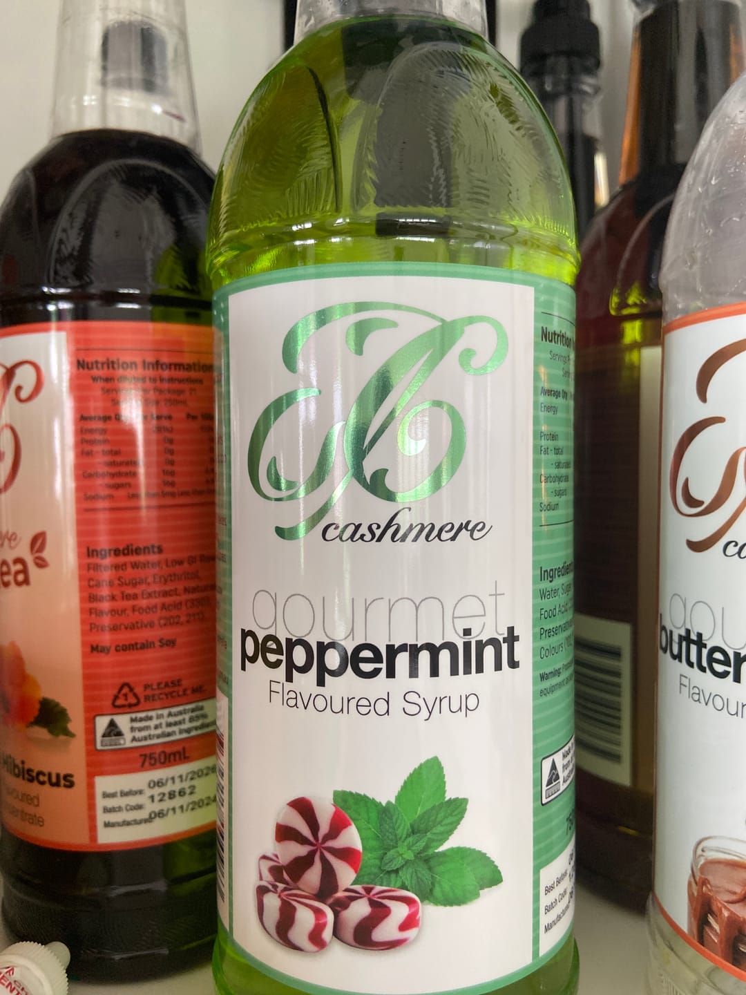 Customer photo review of Peppermint Coffee Syrup