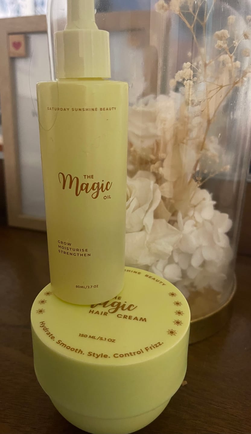 Customer photo review of The Magic Hair Oil