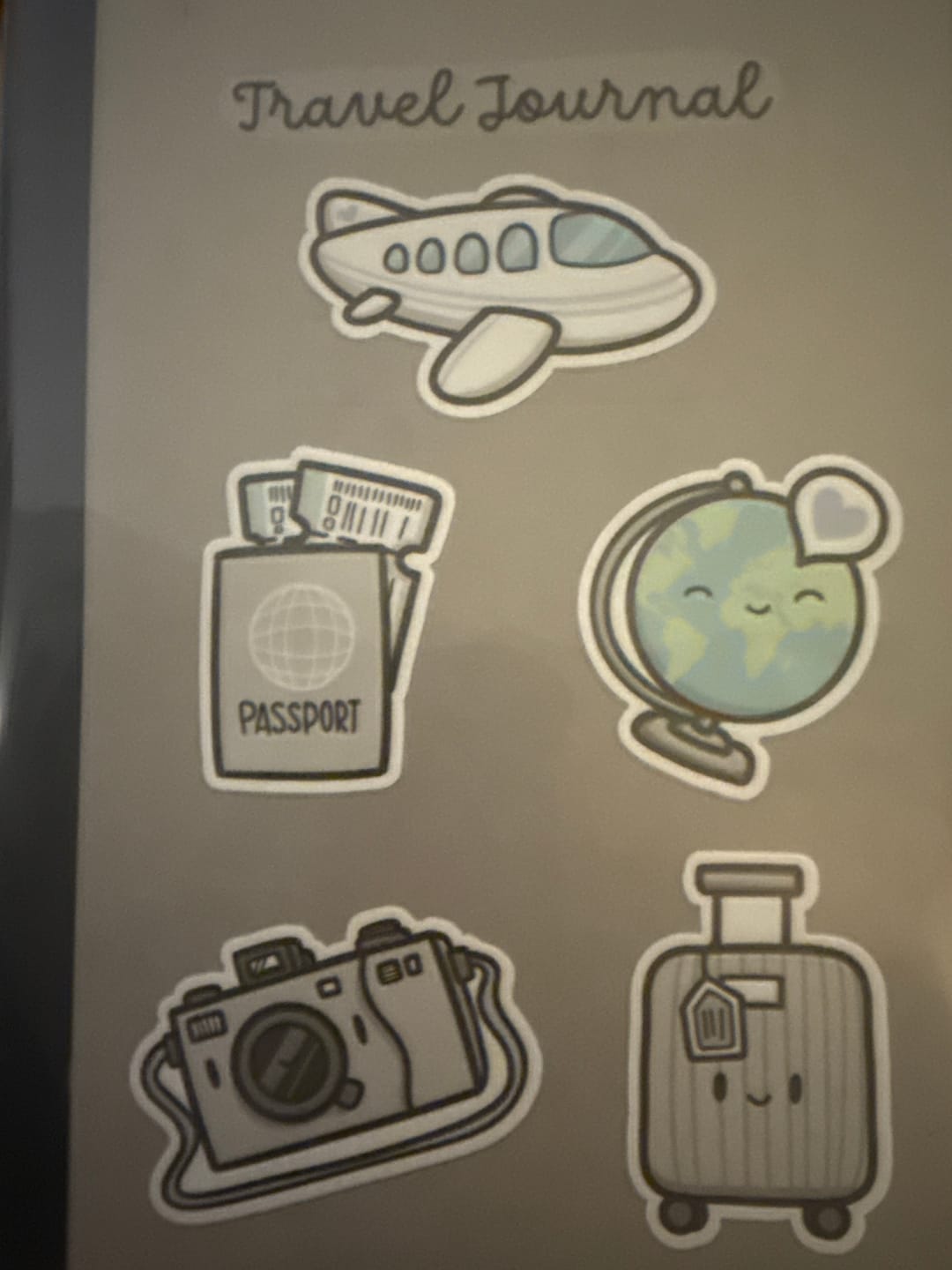 Customer photo review of Let's Travel Die cut stickers