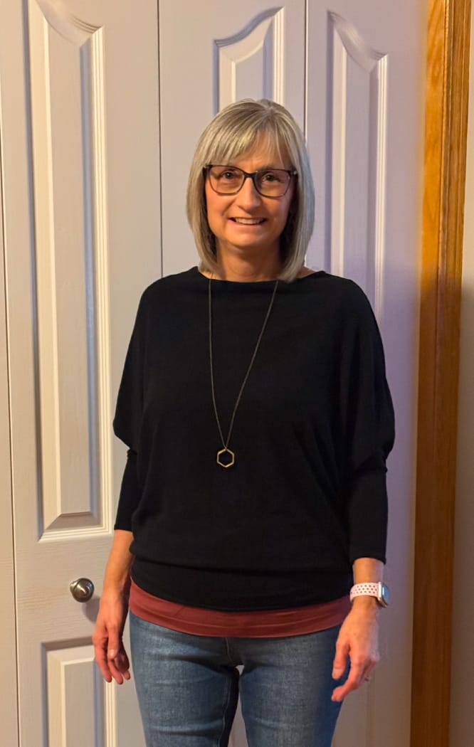 Customer photo review of Jolie All Day Slouch Top (Black)