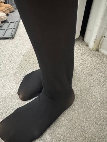 Customer photo review of TOAST - FLEECE-LINED TIGHTS - SHEER ILLUSION