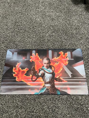 Customer photo review of Custom Playmat (24" x 14")