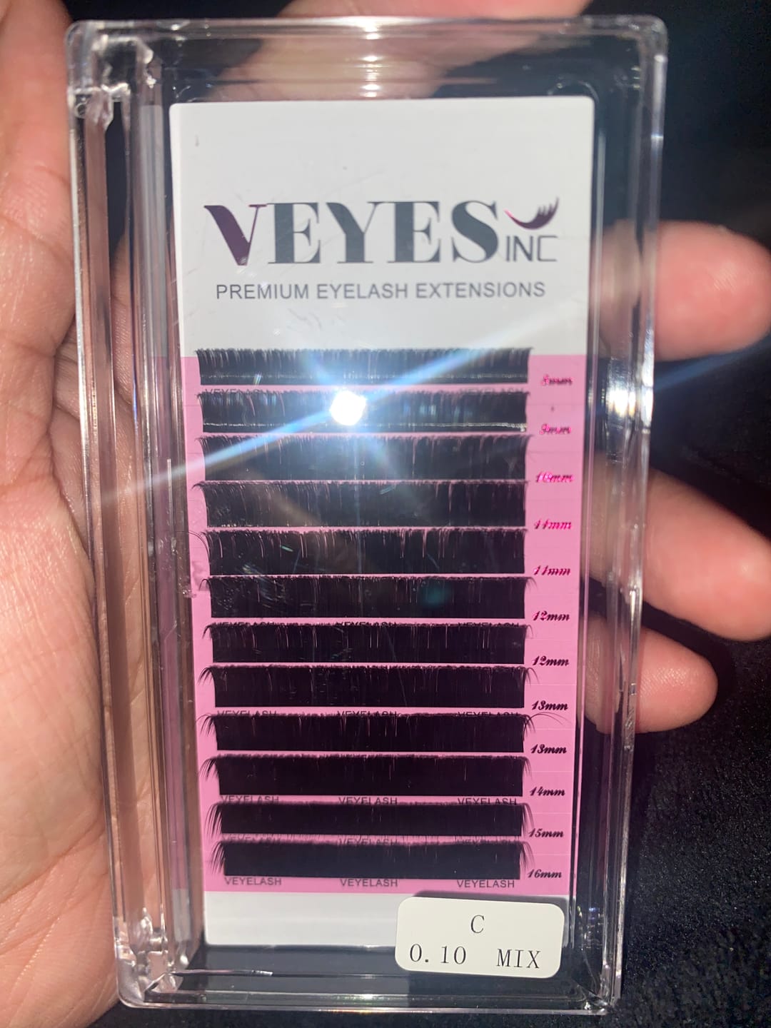 Customer photo review of Premium Eyelash Extensions 0.03mm