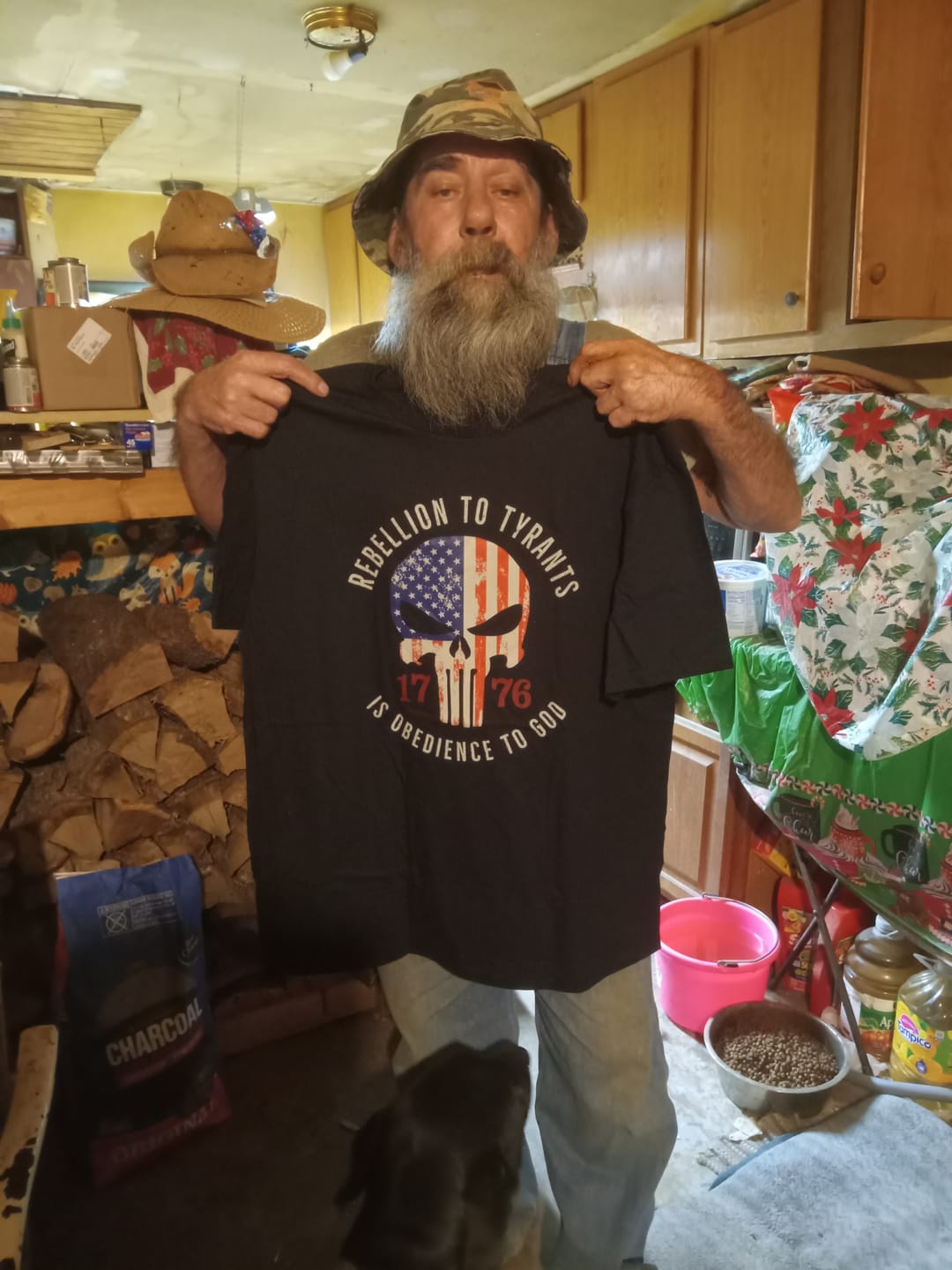 Customer photo review of Rebellion To Tyrants T-Shirt