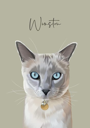 Customer photo review of Detailed Pet Portrait