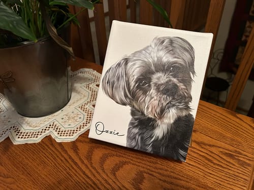 Customer photo review of Pet Art Canvas Wrap