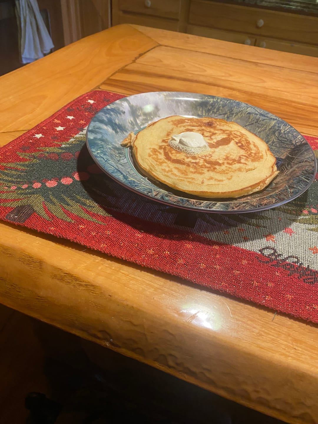 Customer photo review of Cousin T's Cinnamon Bun Gourmet Pancake Mix (2 Pack)