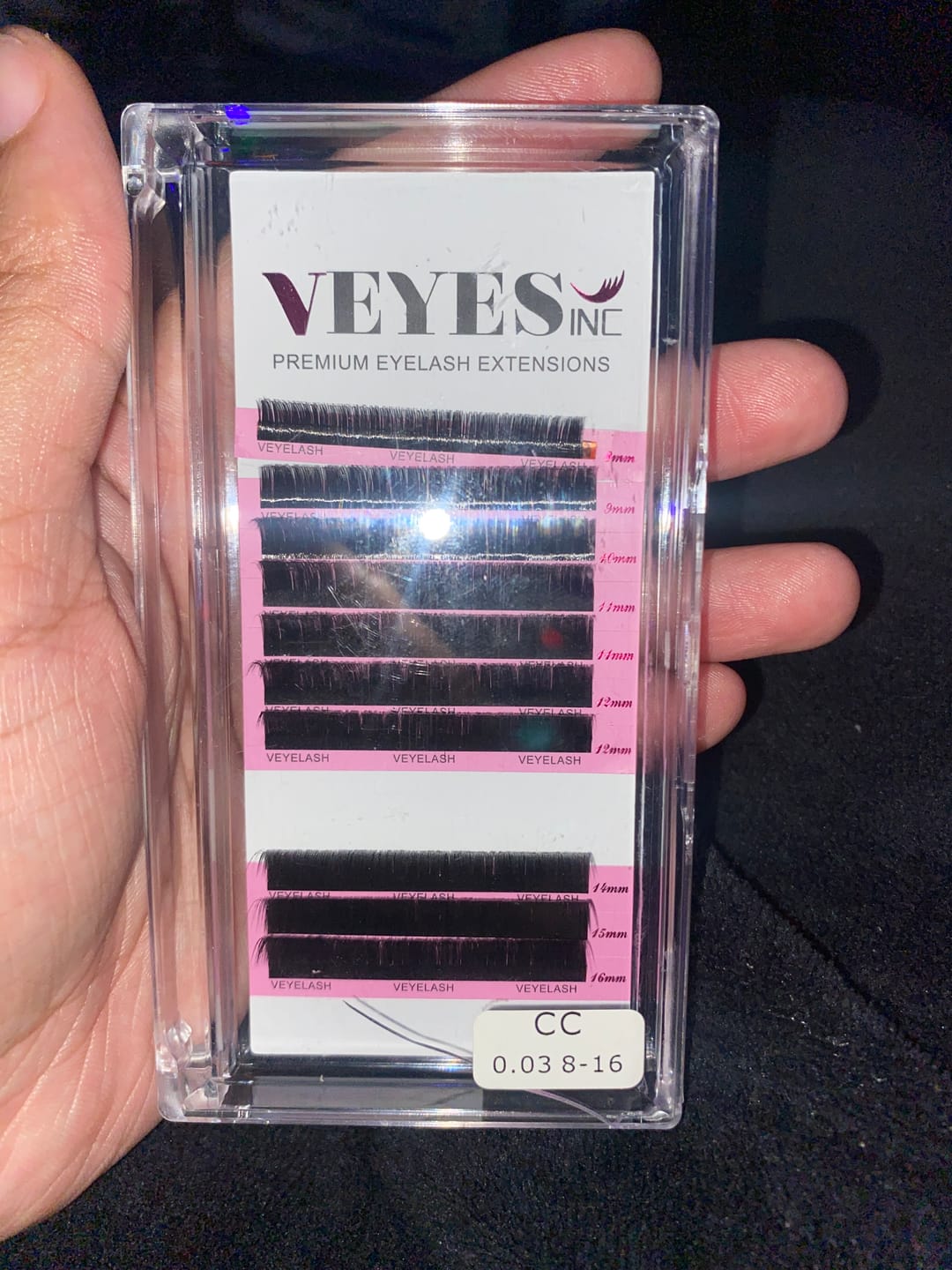 Customer photo review of Classic Lash Extensions 0.10mm