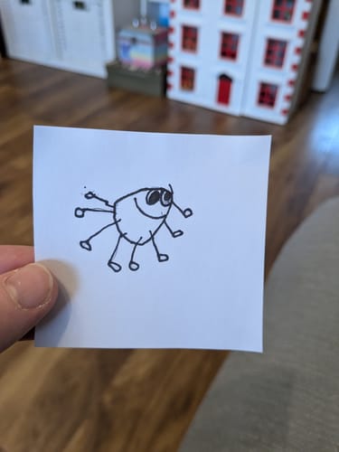 Customer photo review of Children's Drawing As A Necklace Or Pendant