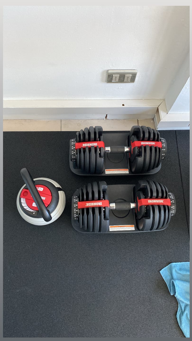 Customer photo review of Mancuerna Ajustable 24 kg IRONSIDE