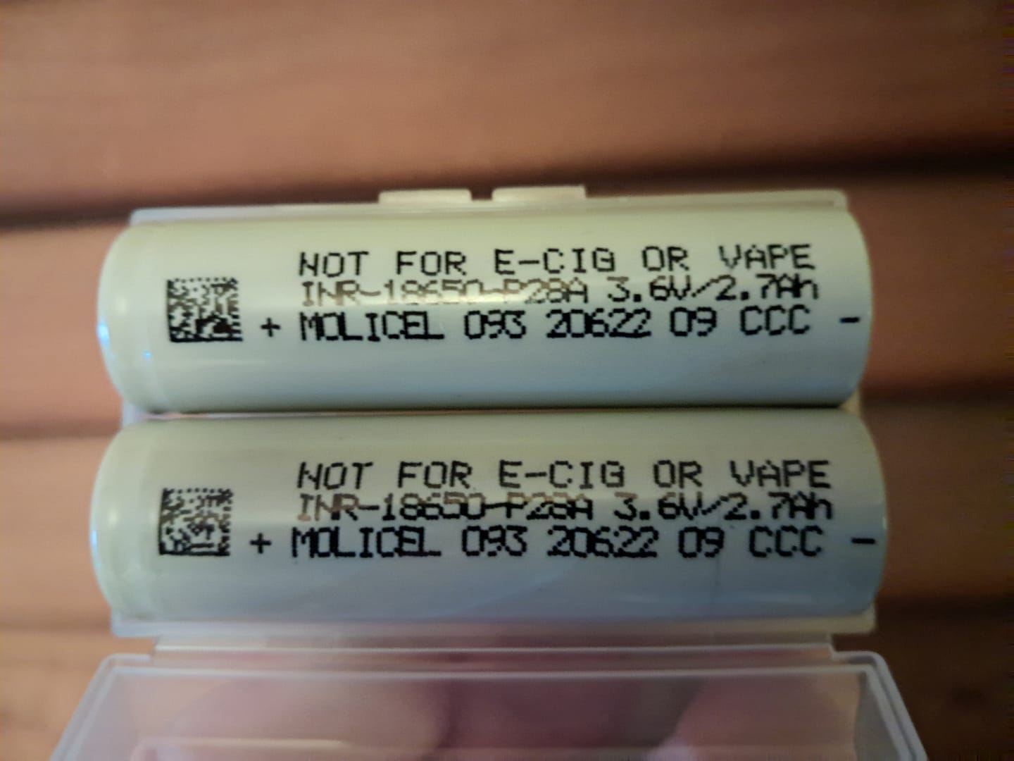 Customer photo review of Molicel P28A 18650 2800mAh 35A Battery