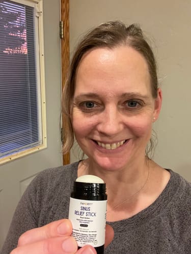 Customer photo review of Sinus Relief Stick for Congestion