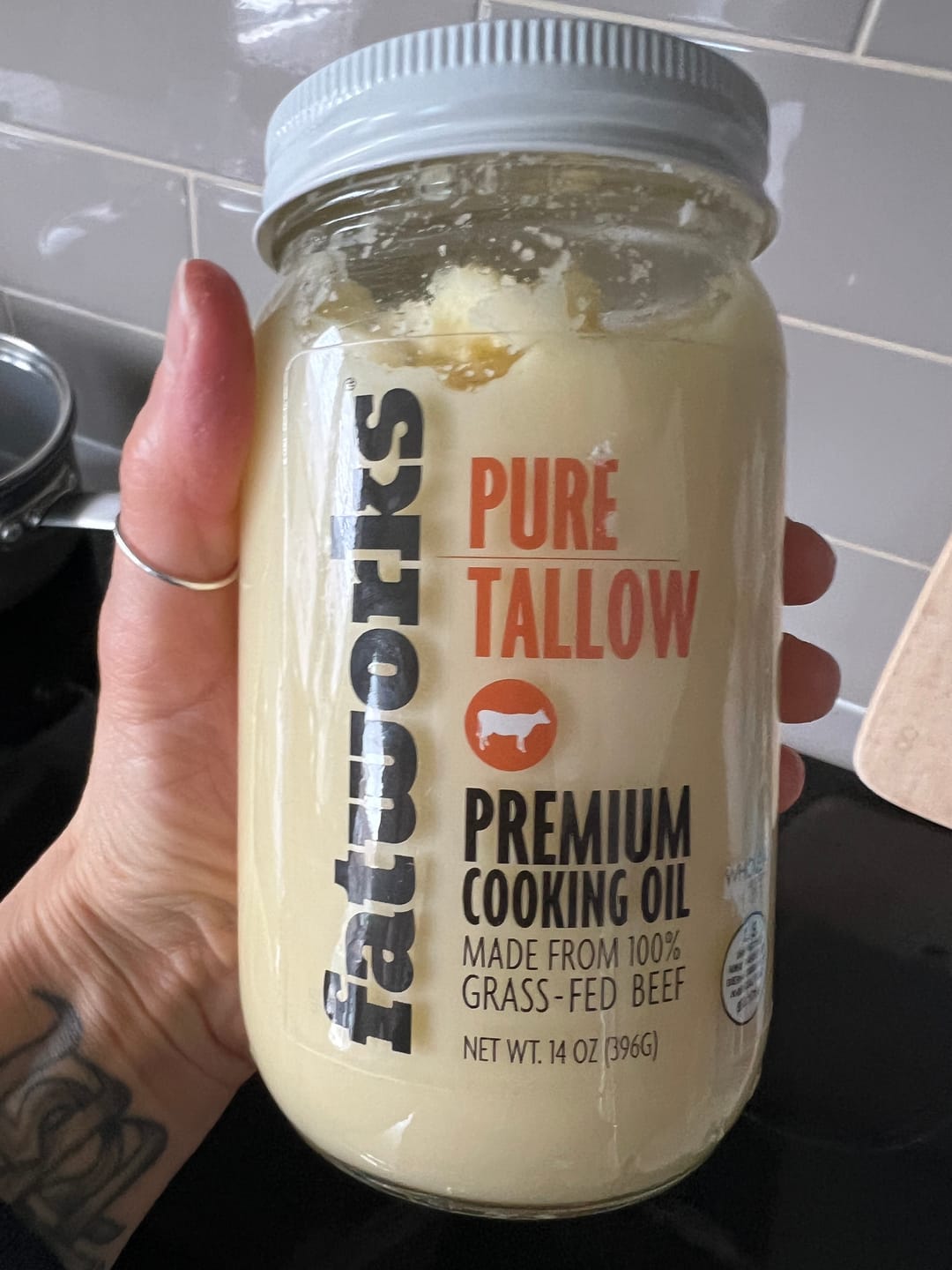 Customer photo review of Grass Fed Beef Tallow (14 oz)
