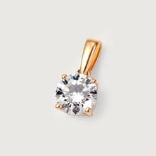 Customer photo review of Lab Grown Diamond Pendant in 9K Gold