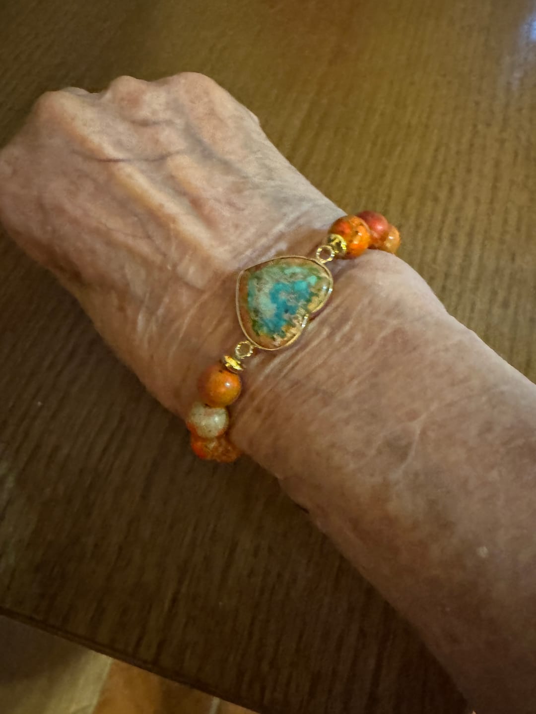 Customer photo review of Love of Fire Healing Bracelet