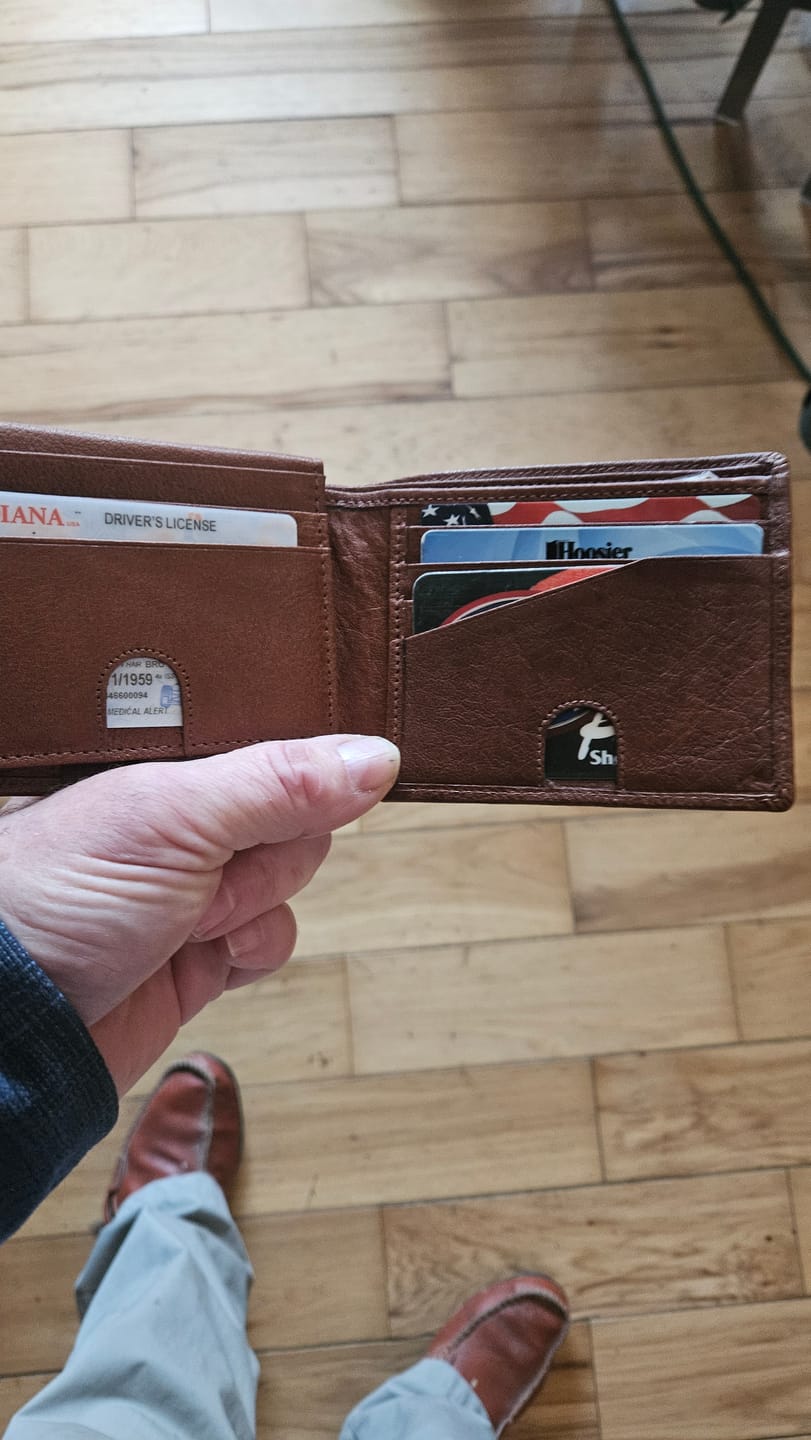 Customer photo review of Bifold with Flip Up ID