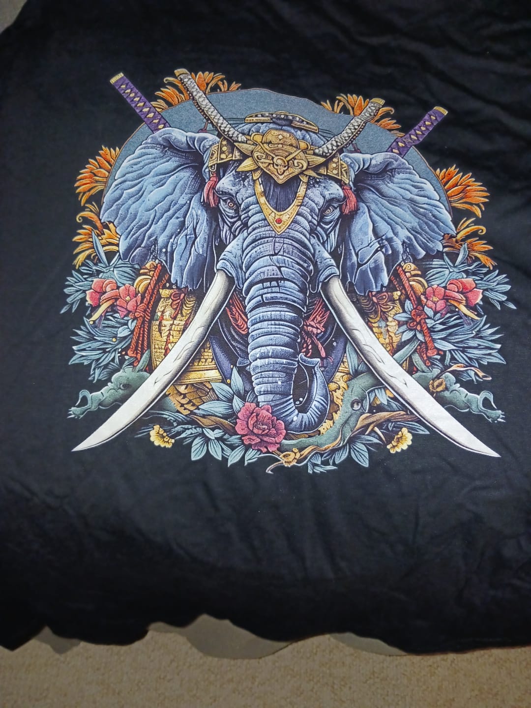 Customer photo review of Elephant Samurai Softstyle Tee