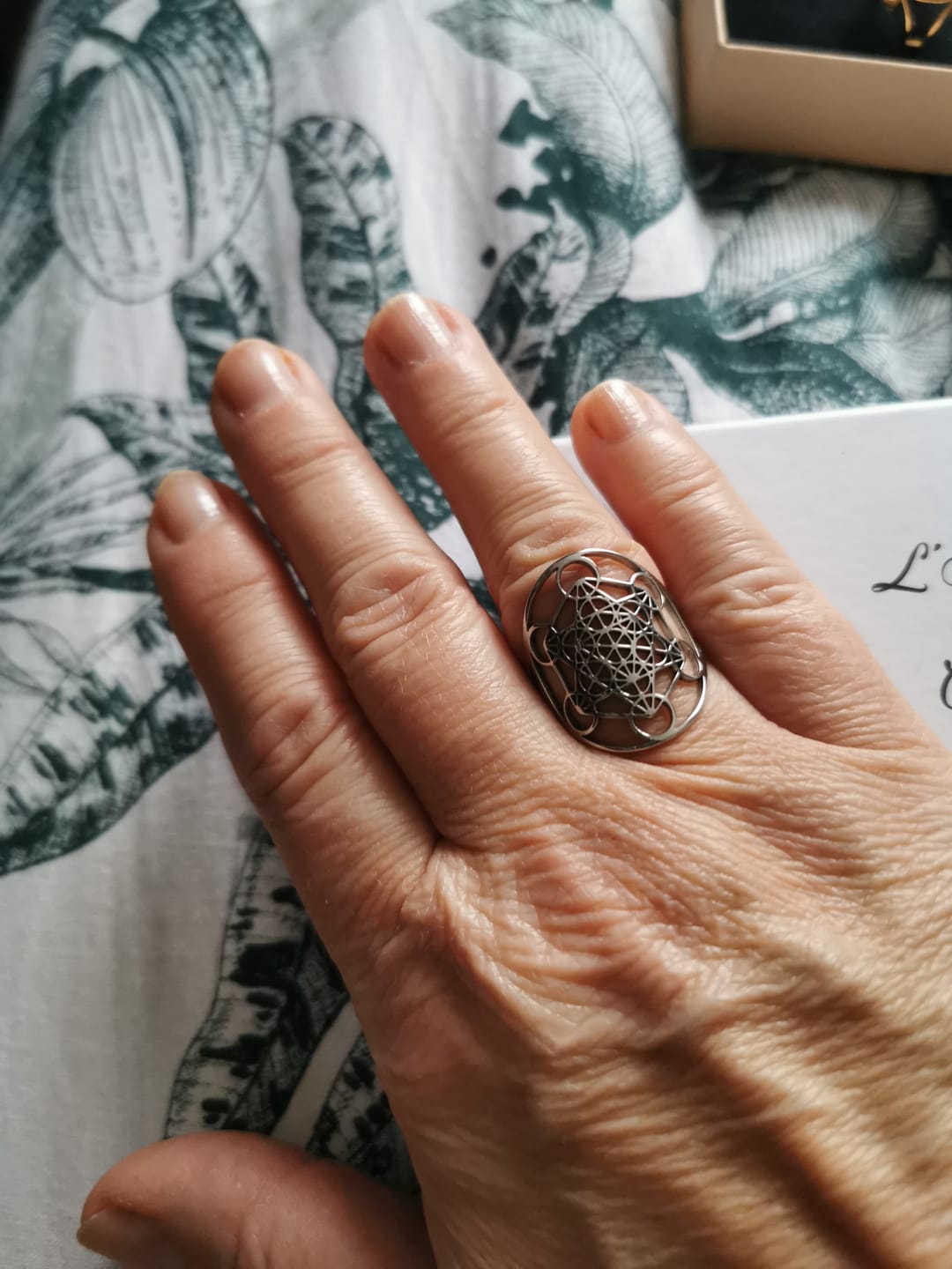 Customer photo review of Bague Ajustable Métatron