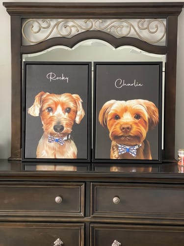 Customer photo review of Pet Art Canvas Wrap