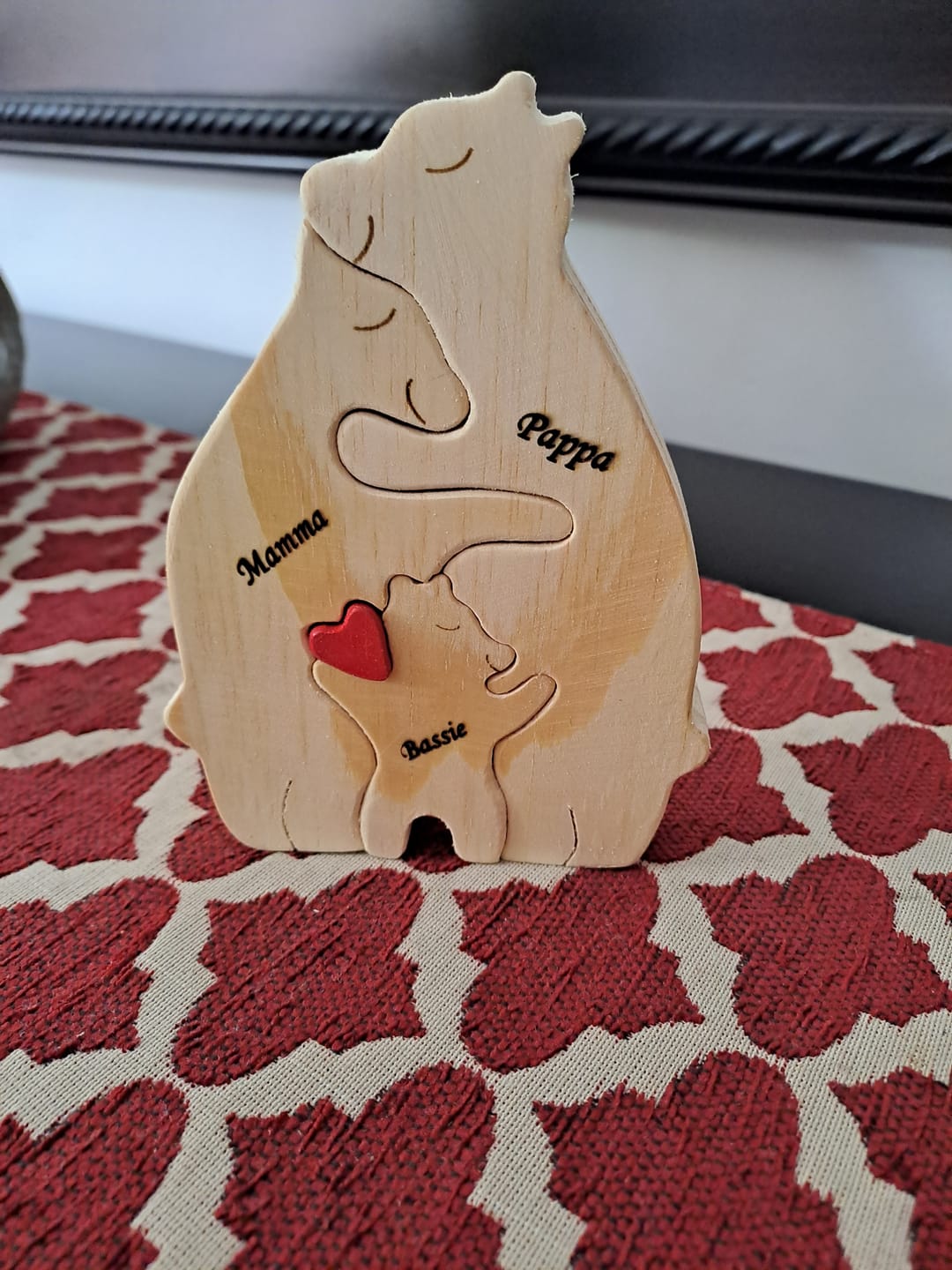 Customer photo review of 💥45% OFF💥  Personalized Bear Family Wooden Puzzle
