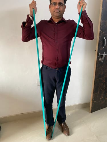 Customer photo review of Active Band (Latex Free) | Physical Resistance Band for Exercise, Workouts, Gym, Stretching, Yoga | Muscles & Joints Strengthener