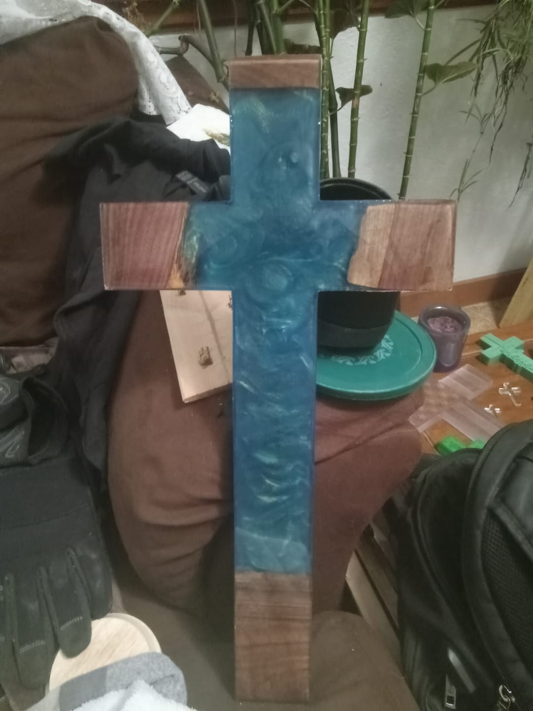 Customer photo review of 20x10x1" Cross Silicone Mold For Epoxy Resin - Large Cross Mold