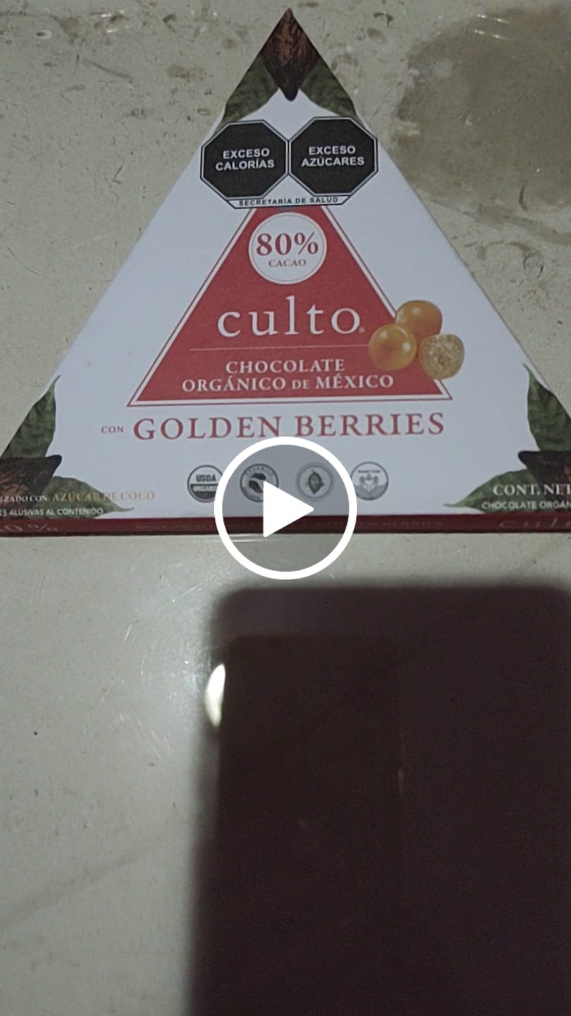 Customer video review of 80% Chocolate Amargo con Golden Berries | 80gr
