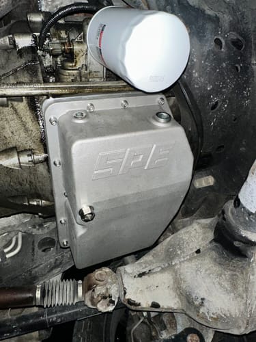 Customer photo review of SPE Motorsport 2011+ 6.7L Powerstroke Oil Pan