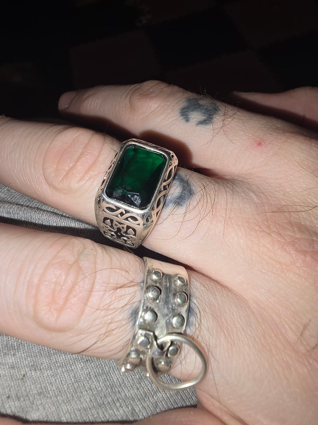 Customer photo review of GREEN GEM. - 925 STERLING SILVER