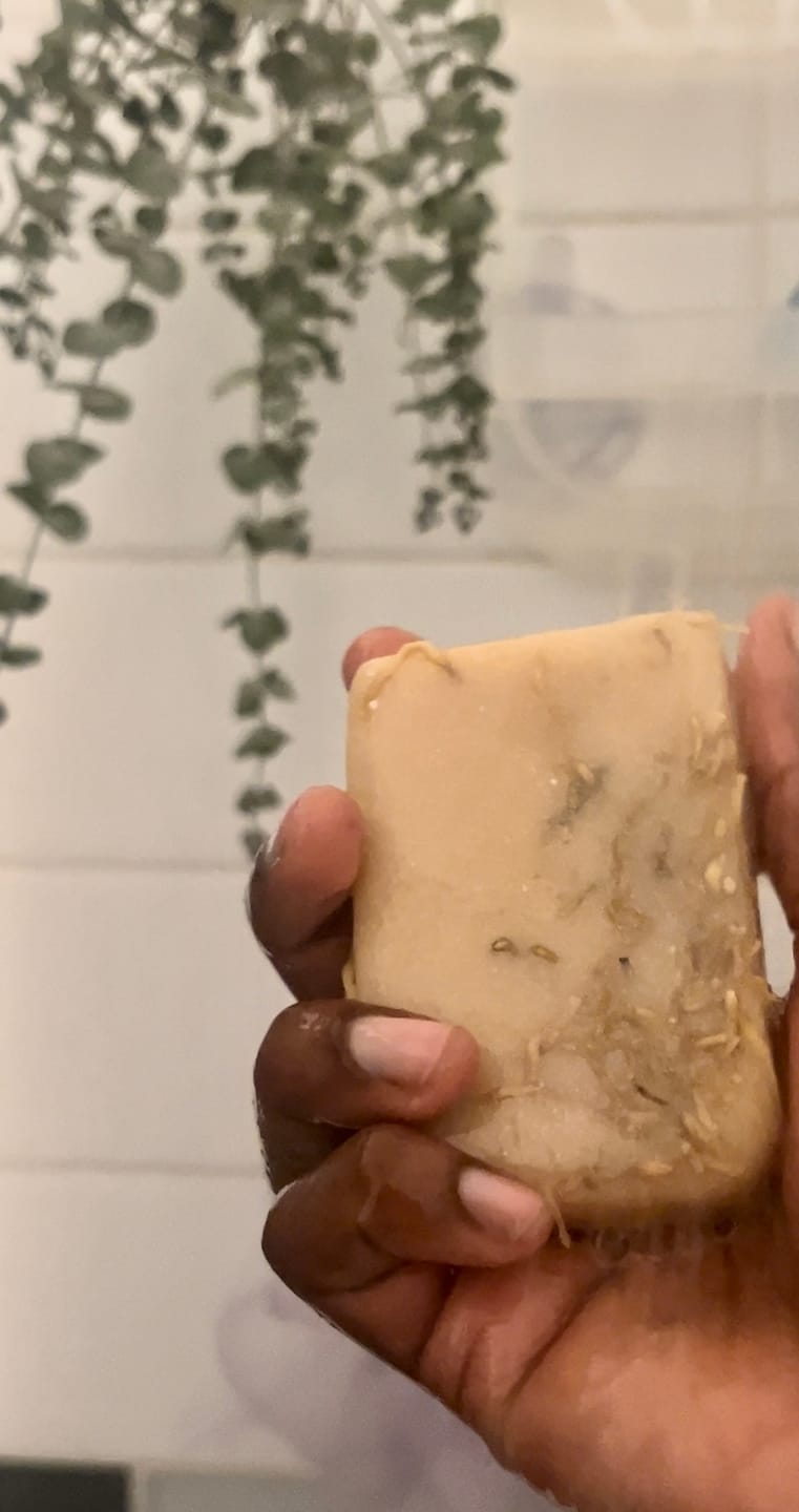 Customer photo review of SEAMOSS PEACH MANGO SOAP