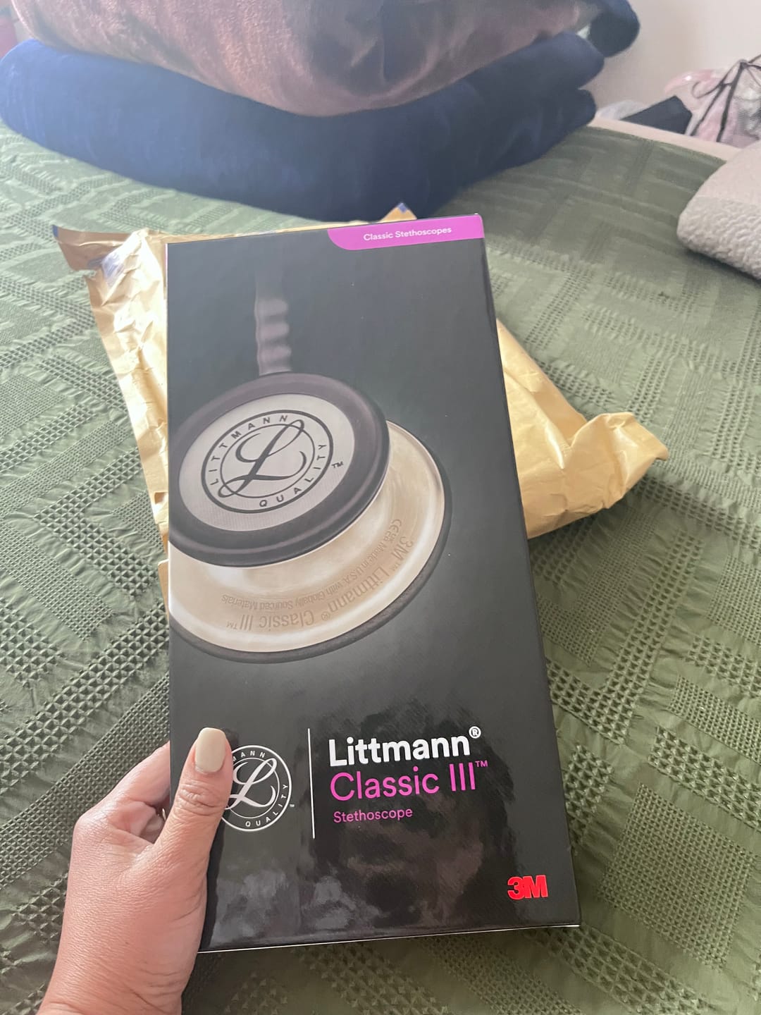 Customer photo review of Littmann Classic III Monitoring Stethoscope: Chocolate & Copper 5809