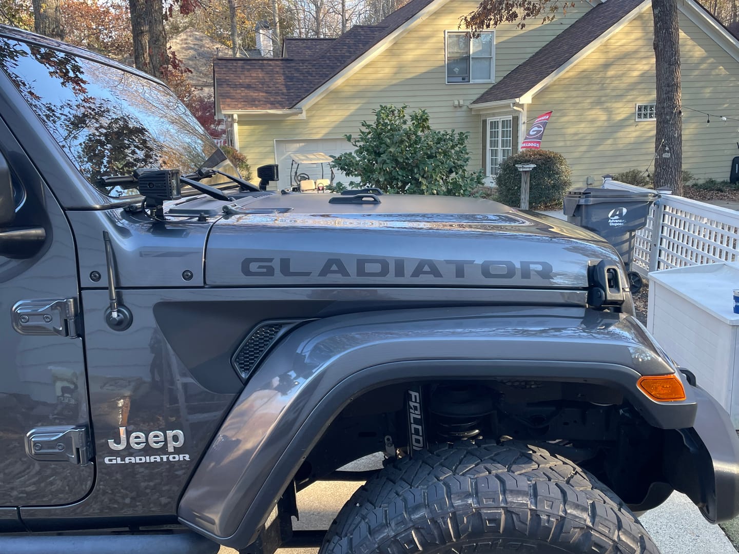 Customer photo review of Premium Fender Vent Decal Set | Black Topo - fits Wrangler JL & Gladiator JT