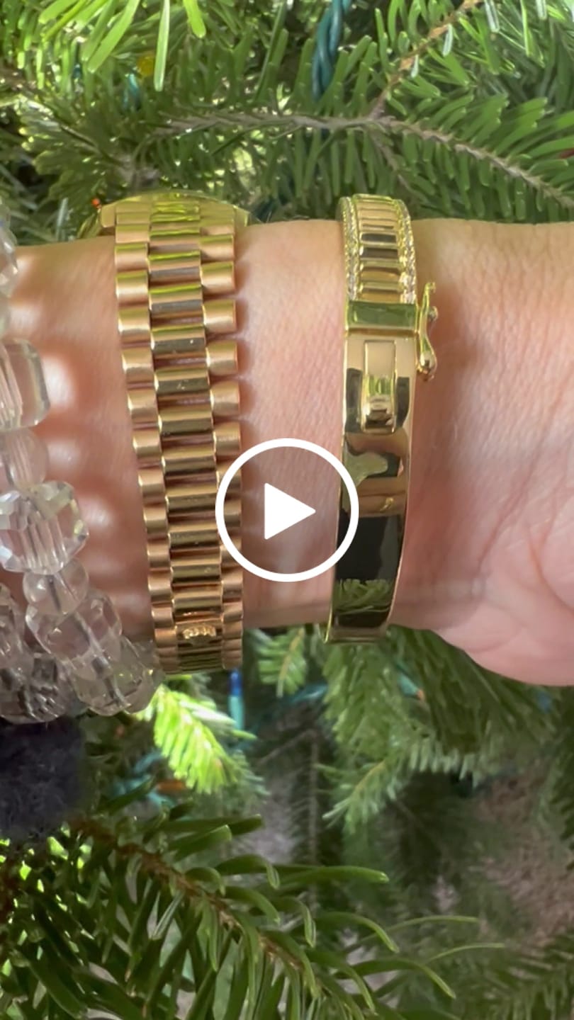 Customer video review of President Champagne Diamond Dial Bezel Rolex Watch Datejust Yg