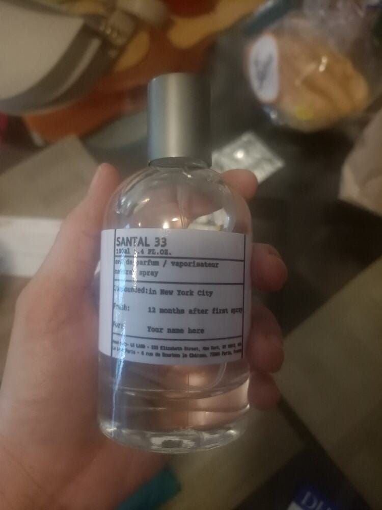 Customer photo review of Le Labo Fragrance