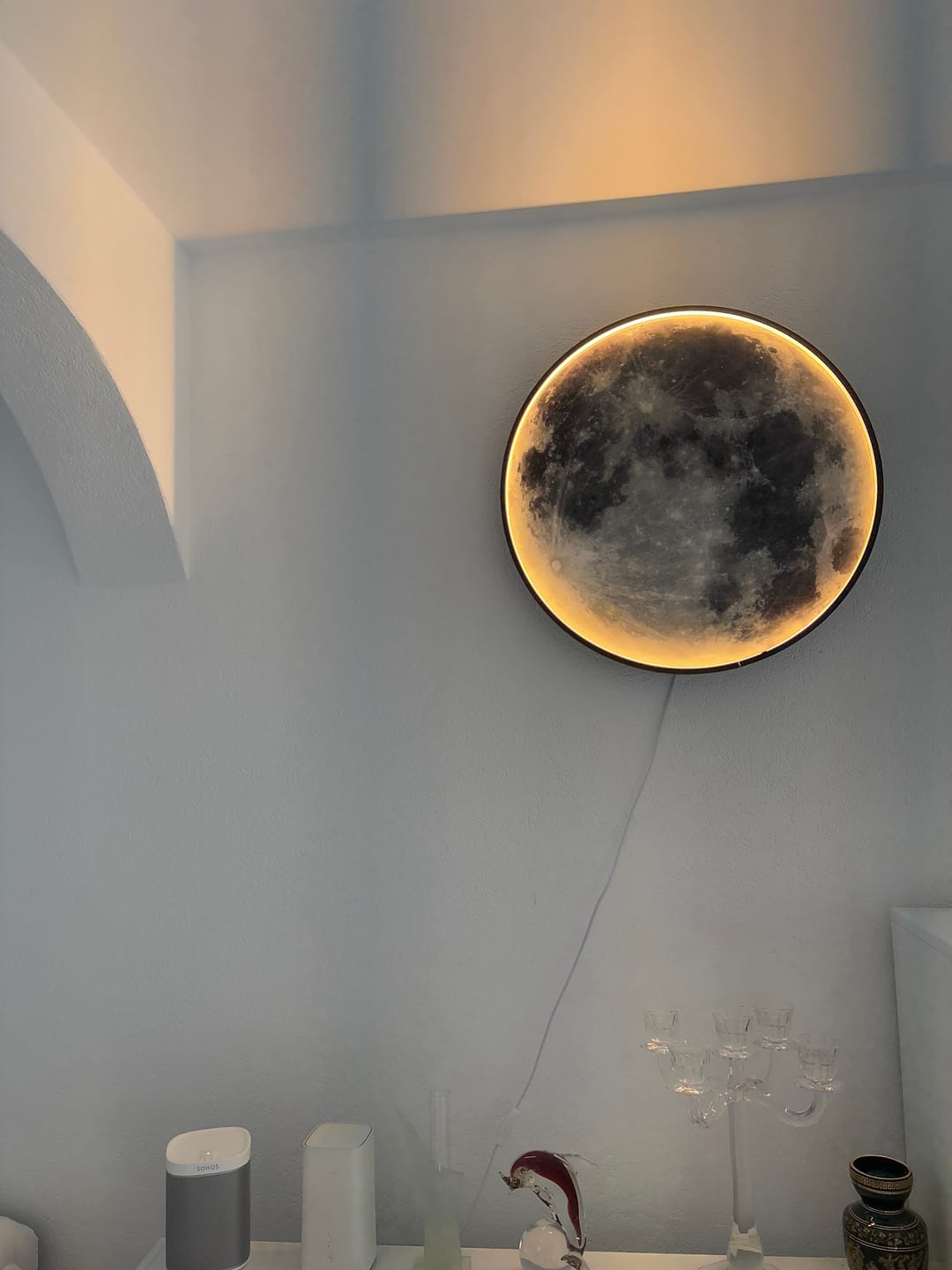 Customer photo review of Acryl-Wandbild mit Beleuchtung Moon