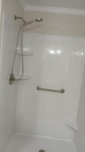 Customer photo review of 7 Inch Shower Arm and Flange