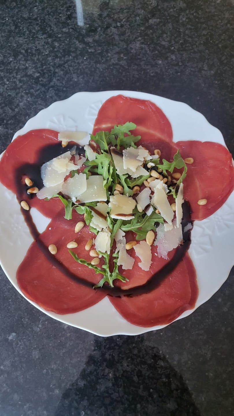 Customer photo review of Ostrich Carpaccio