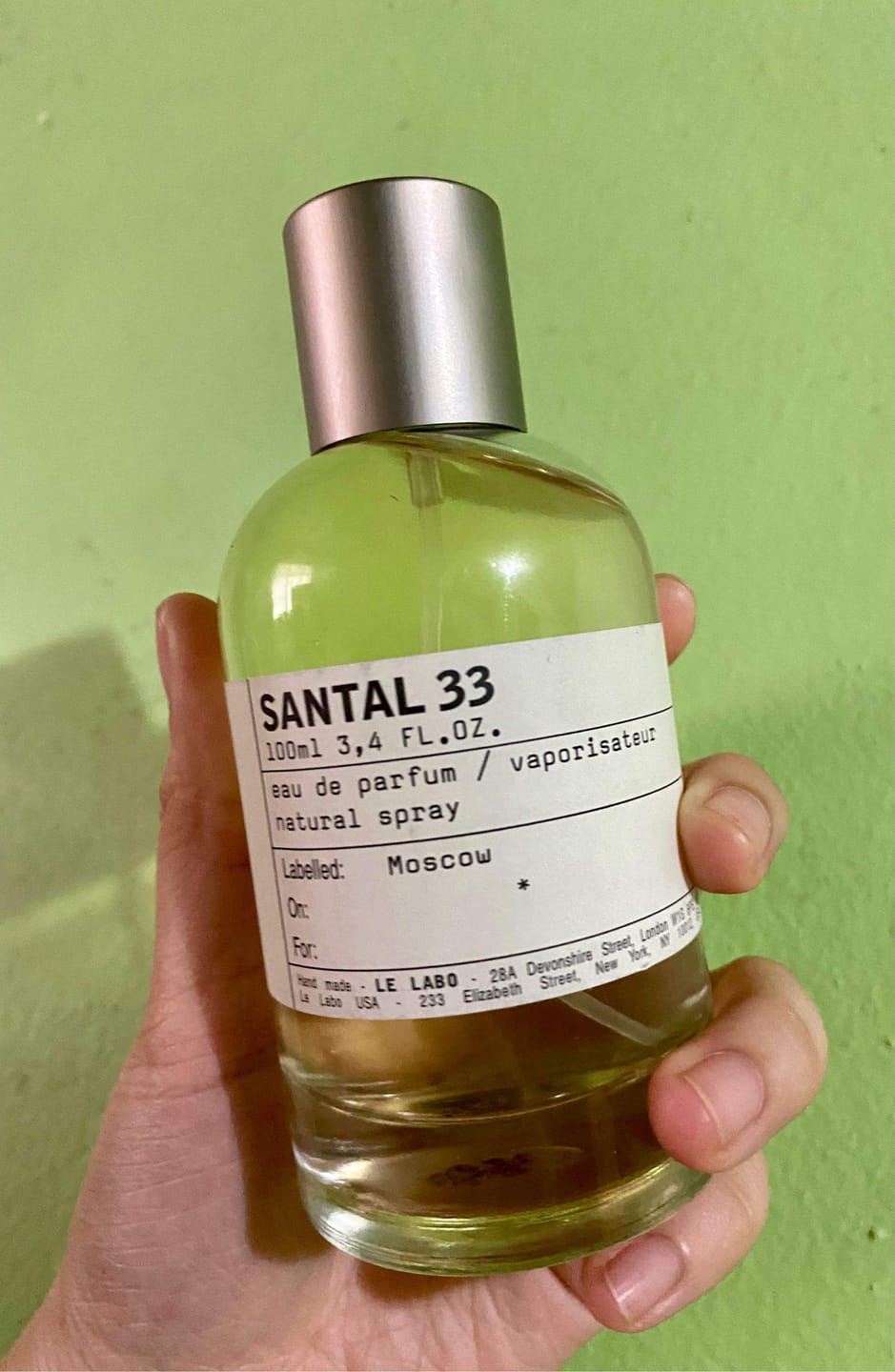 Customer photo review of Le Labo Fragrance