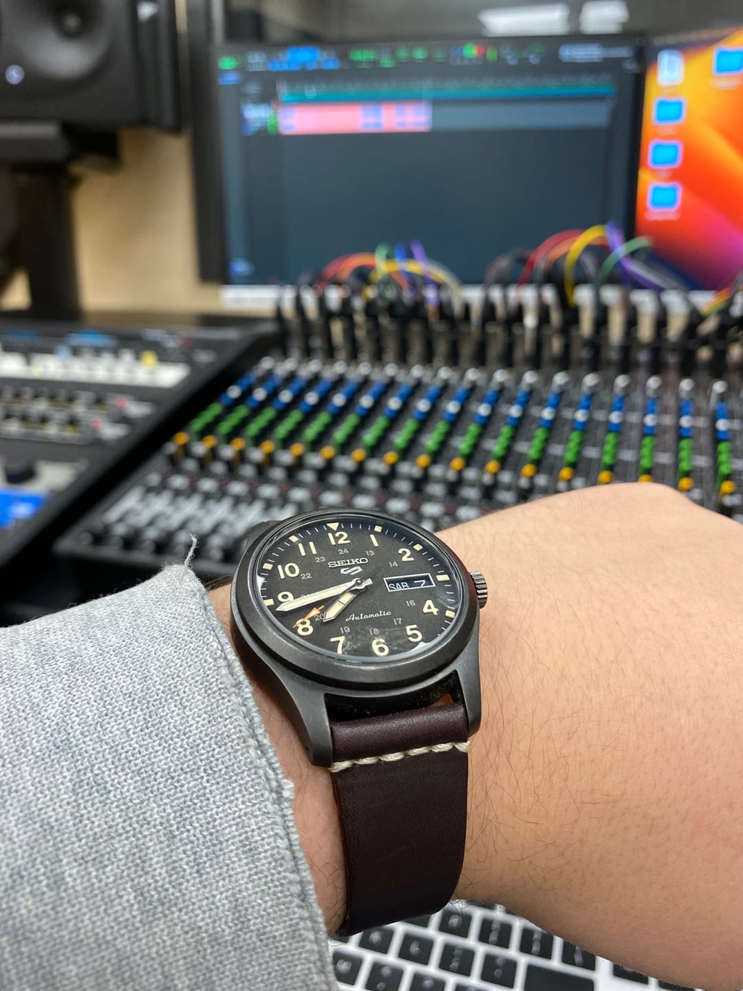 Customer photo review of Jedburgh 2.0 Leather Watch Strap