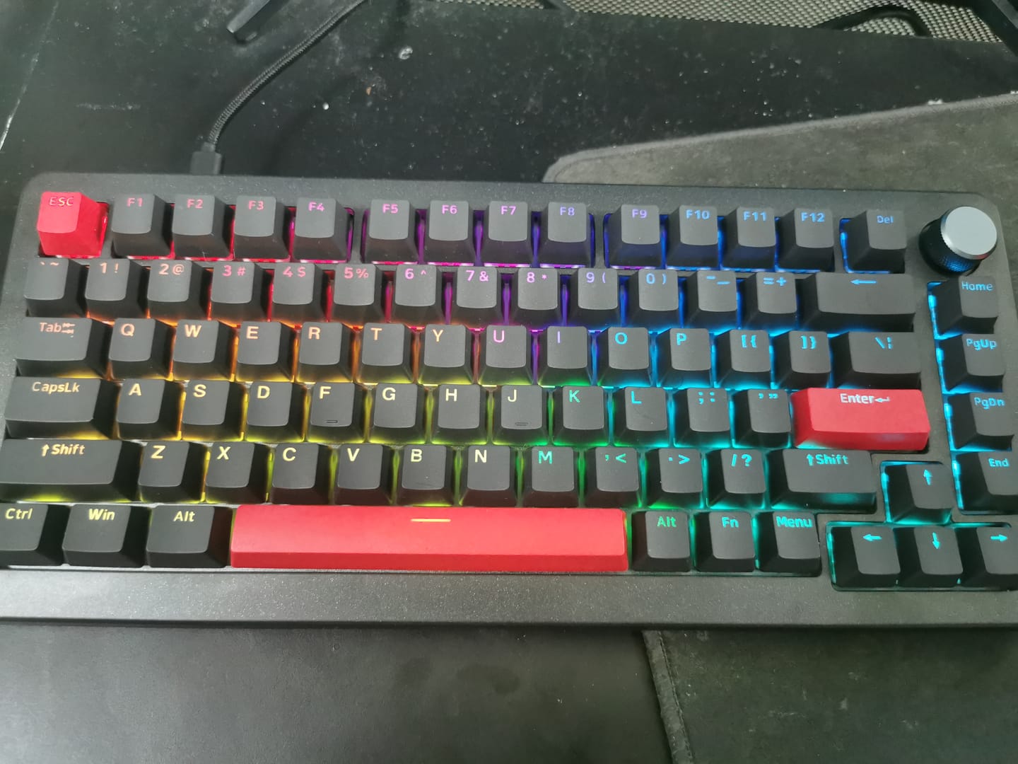 Customer photo review of DrunkDeer A75 Pro Wired Actuation Distance Adjustable Magnetic Switch Keyboard