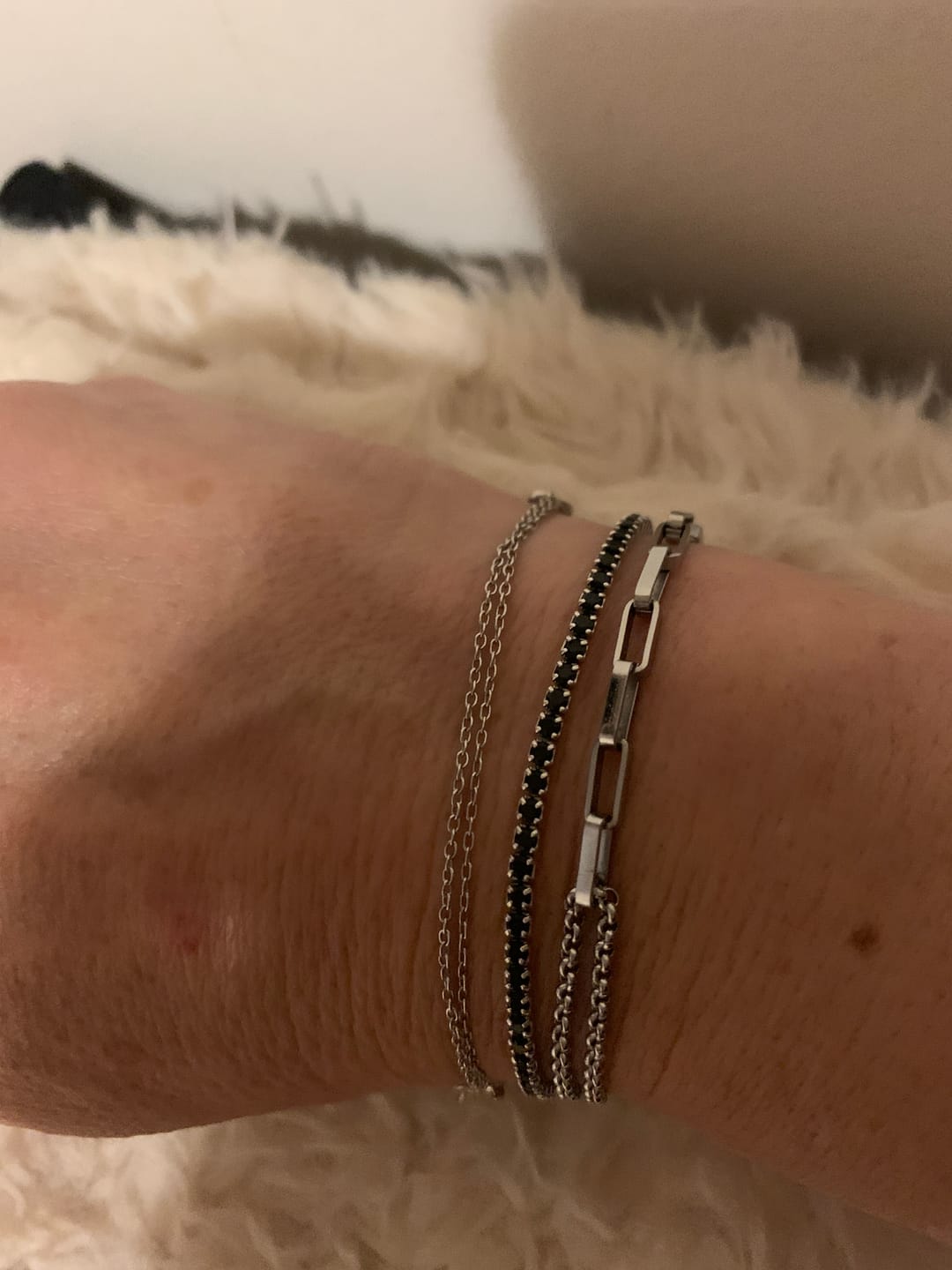 Customer photo review of Pulsera Doble Diseño