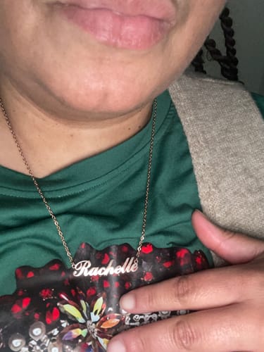 Customer photo review of Personalized Name Necklace