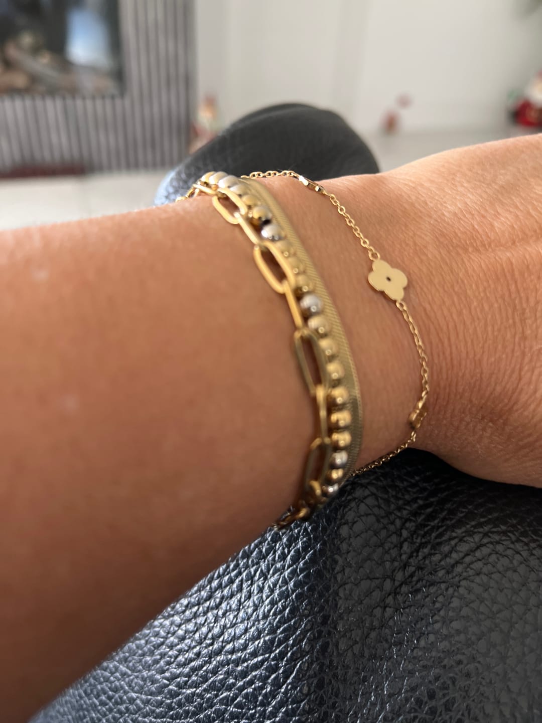 Customer photo review of Multi Clover Bracelet