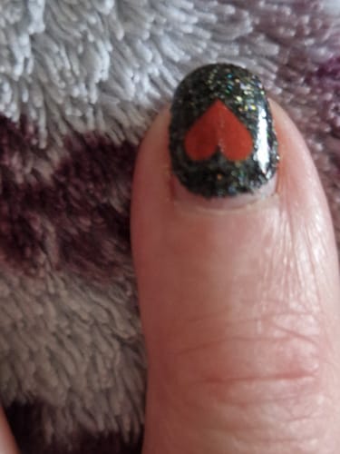 Customer photo review of Black Out Dipping Powder