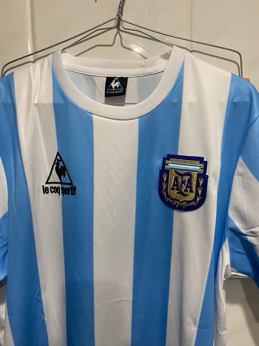 Customer photo review of Camiseta Retro Argentina 1986