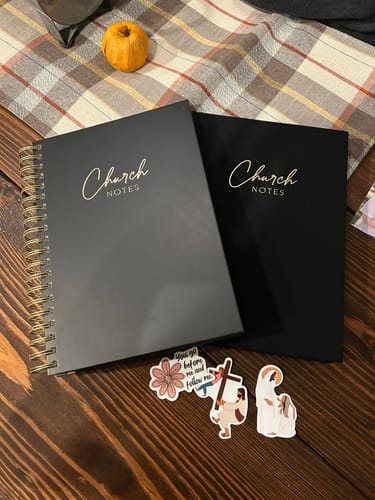 Customer photo review of Church Notes Journal Book Bound Edition
