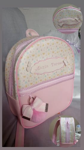 Customer photo review of DUNA 0.9MM ROSA FLORAL POOH POR SABRINA AVELAR E FERNANDA GAMA