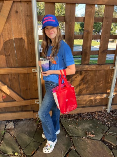 Customer photo review of Custom Full Color Trucker