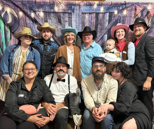 Customer photo review of Wild West Cowboy Murder Mystery Host Your Own Game Kit