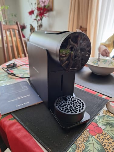 Customer photo review of The Morning Machine + 100 cápsulas + 10 drip coffee